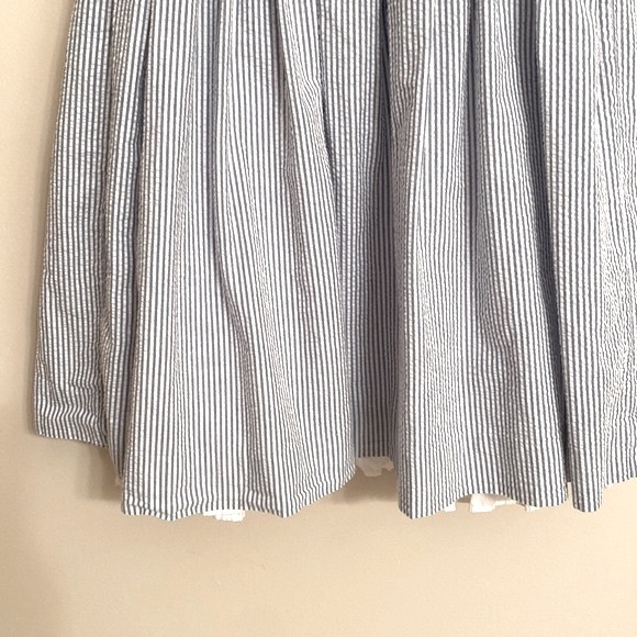 RALPH LAUREN Girls Sleeveless Seersucker Baby Blue Fit and Flare Dress Size 4/4T - Picture 5 of 11